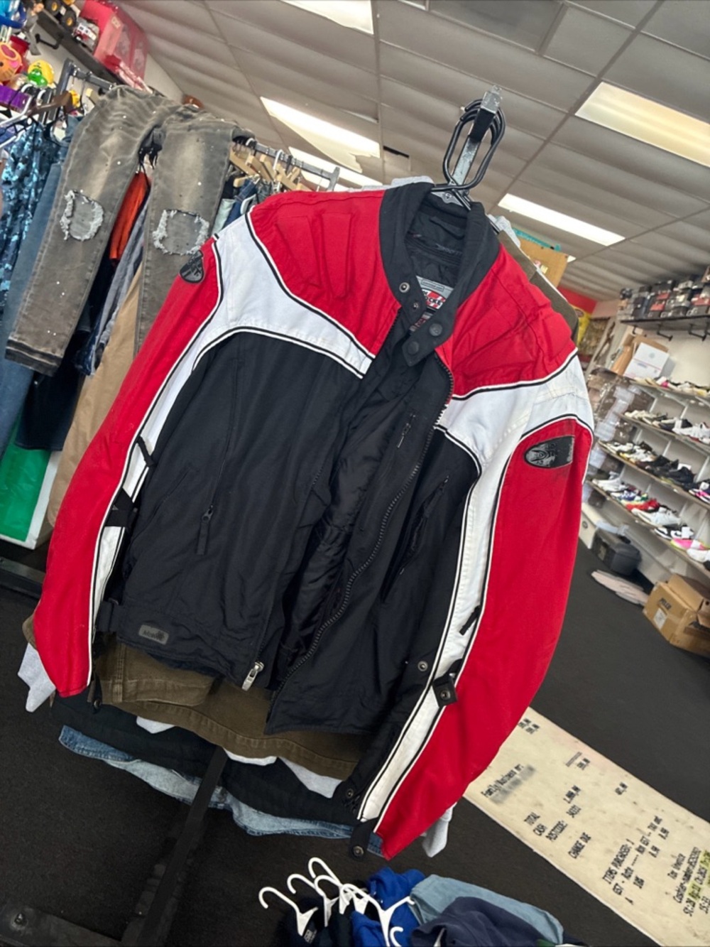 Joe Rocket Jacket Mens Med Motorcycle Phonenix 4.0 Polyester Armor Zip Up SZ L